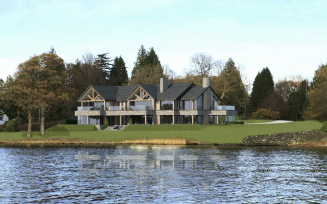 CGI of a Bespoke New Build Home Lake District